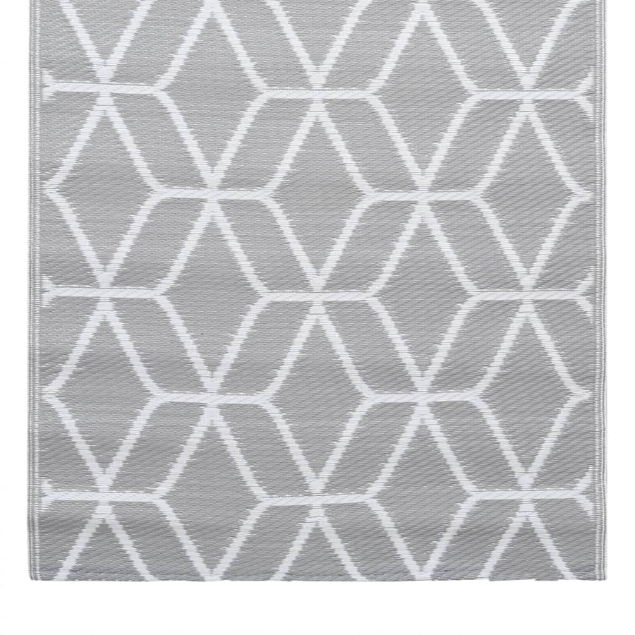 Buitenkleed Pp 190 x 290 cm Grijs en wit