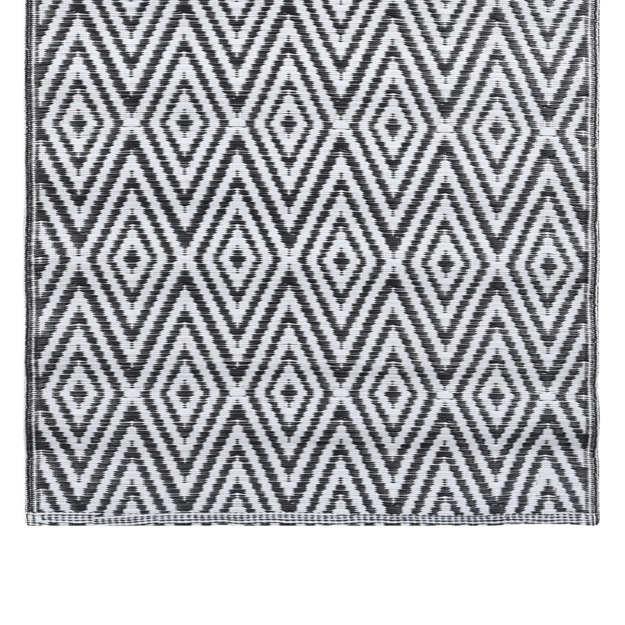 Buitenkleed Pp 120 x 180 cm Wit en zwart