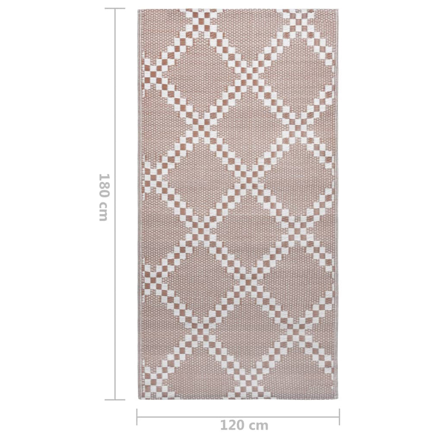 Buitenkleed ARAKIL 120x180 cm PP bruin