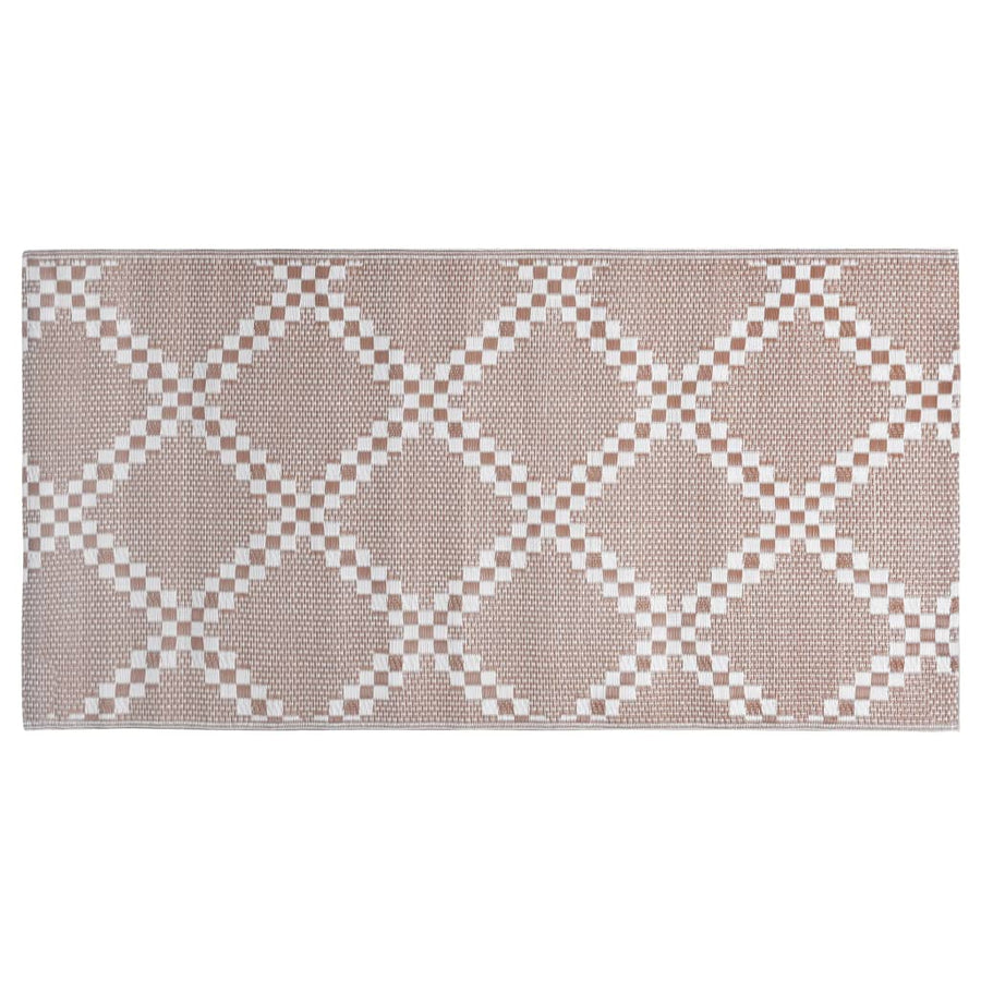 Buitenkleed Pp 160 x 230 cm Bruin en wit