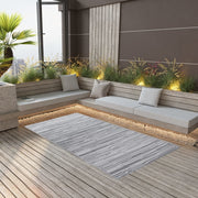 Outdoor Rug Arakil Pp Grey 120 x 180 cm