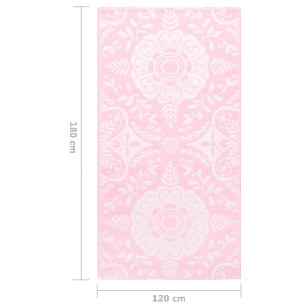 Buitenkleed Pp 120 x 180 cm Roze