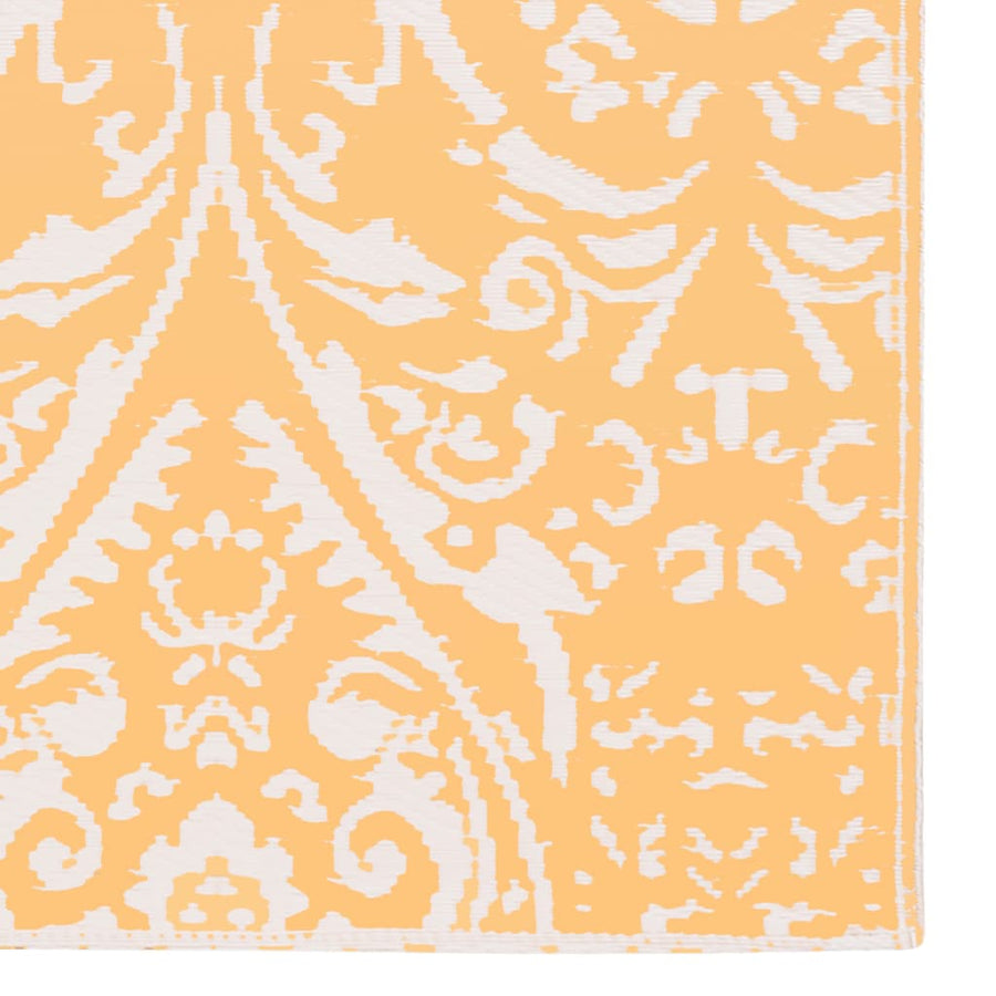 Buitenkleed Pp 190 x 290 cm Oranje en wit