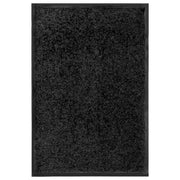 Washable Doormat 40x60 cm black