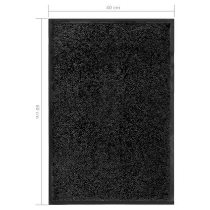 Deurmat Wasbaar 40 x 60 cm Zwart