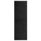 Washable doormat 60x180 cm black