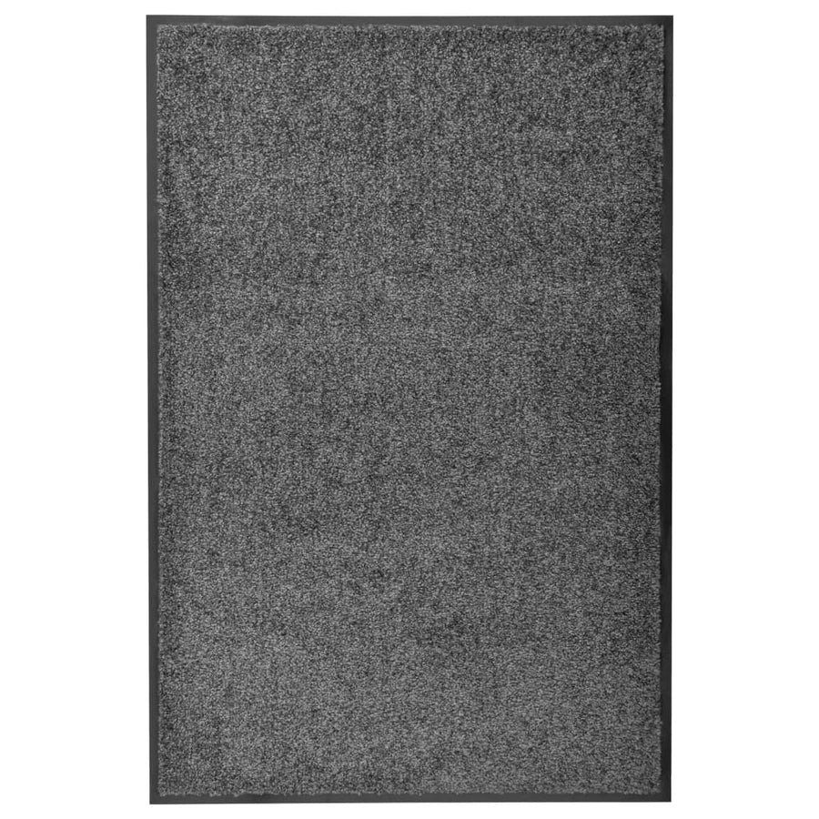 Deurmat Wasbaar 60X90 Cm Zwart