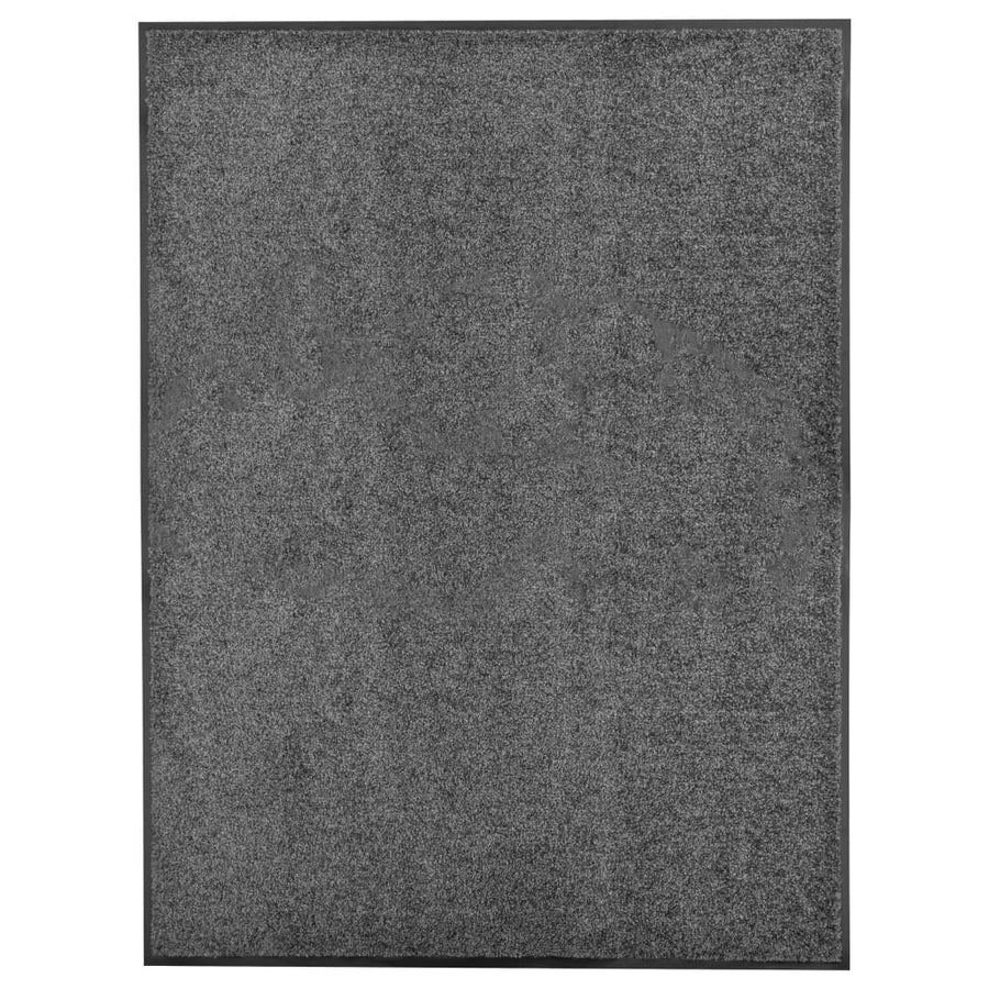 Deurmat Wasbaar 60X90 Cm Zwart