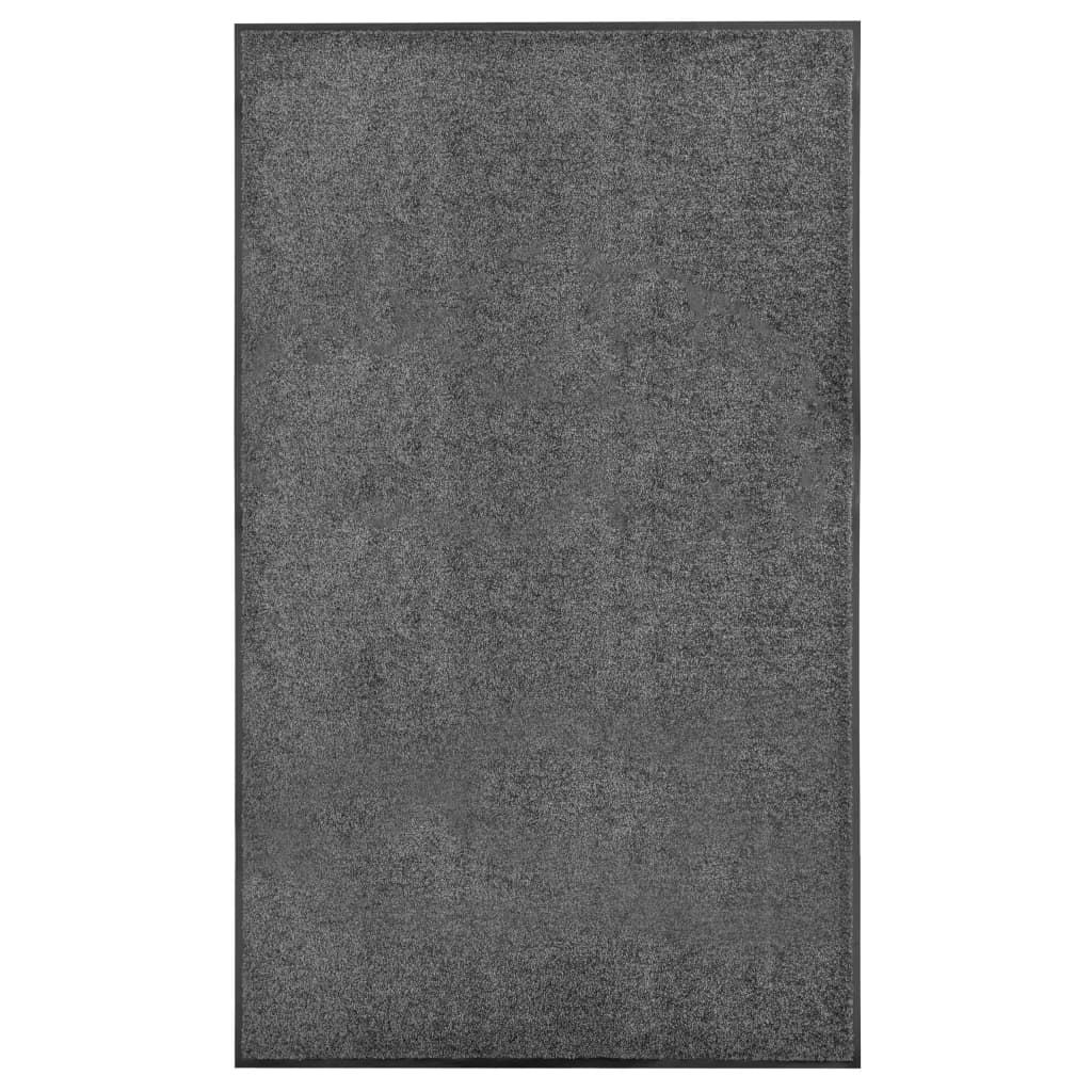 Deurmat Wasbaar 90 x 150 cm Antraciet