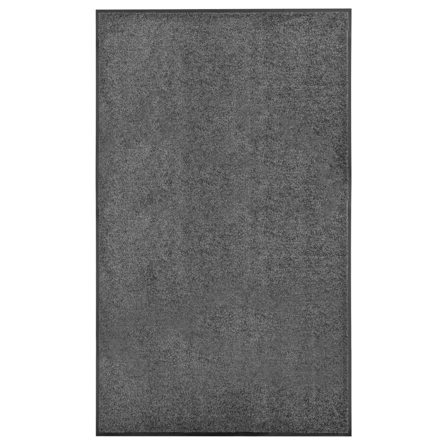 Deurmat Wasbaar 90 x 150 cm Antraciet