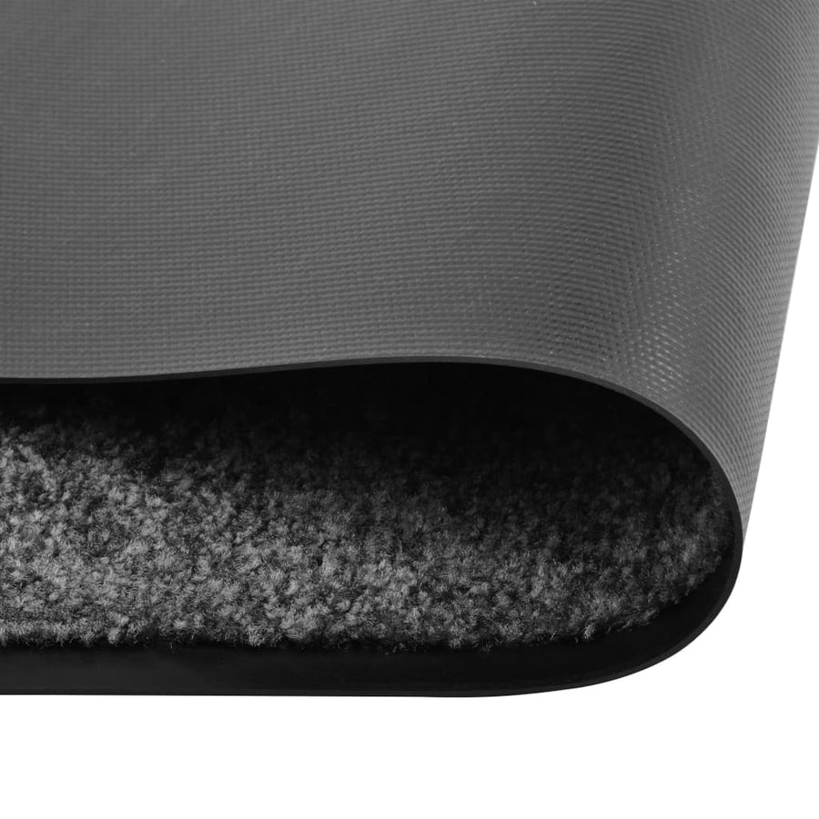 Deurmat Wasbaar 90 x 150 cm Antraciet