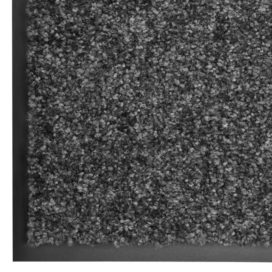 Deurmat Wasbaar 90 x 150 cm Antraciet
