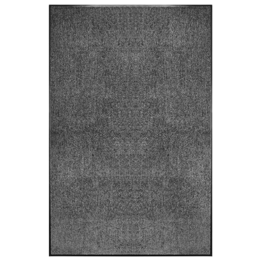 Deurmat Wasbaar 60X90 Cm Zwart