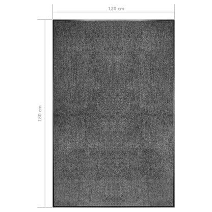 Deurmat Wasbaar 120 x 180 cm Antraciet