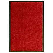 Washable doormat 40x60 cm red