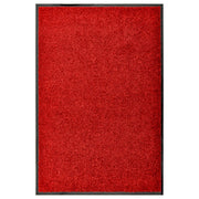 Washable doormat 60x90 cm red