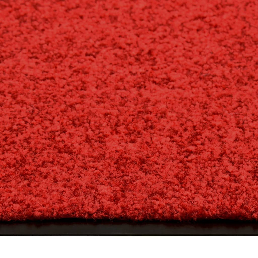 Deurmat wasbaar 60x90 cm rood 60 x 90 cm Rood