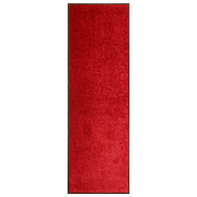Washable doormat 60x180 cm red