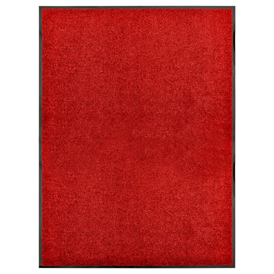 Deurmat wasbaar 90x120 cm rood 90 x 120 cm Rood