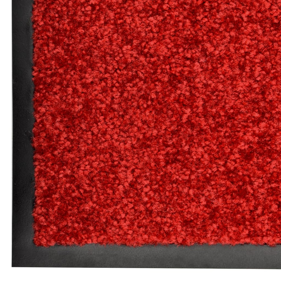 Deurmat wasbaar 120x180 cm rood 120 x 180 cm Rood