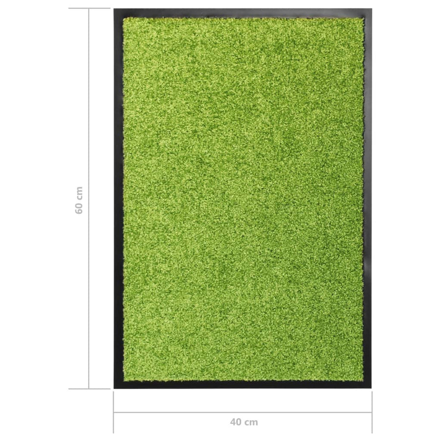 Deurmat wasbaar 40x60 cm groen 40 x 60 cm Groen