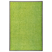 Washable doormat 60x90 cm green