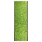 Washable doormat 60x180 cm green