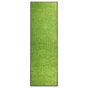 Washable doormat 60x180 cm green