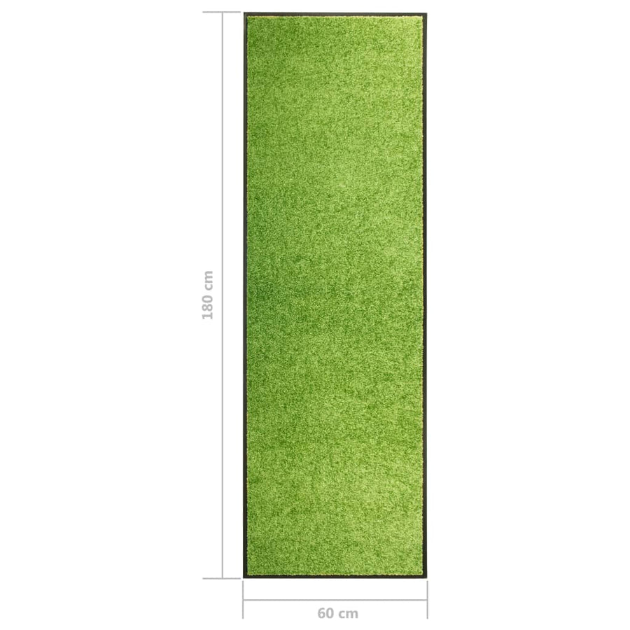 Deurmat wasbaar 60x180 cm groen 60 x 180 cm Groen