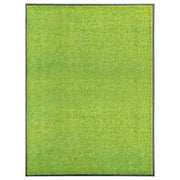Washable doormat 90x120 cm green