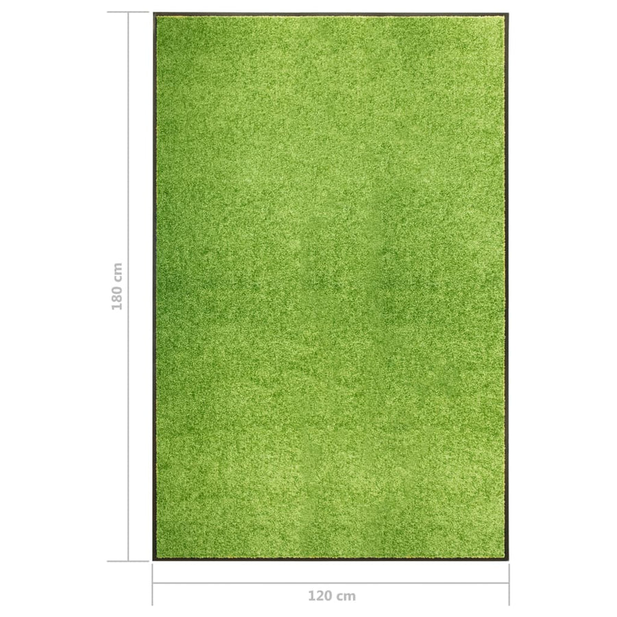 Deurmat wasbaar 120x180 cm groen 120 x 180 cm Groen