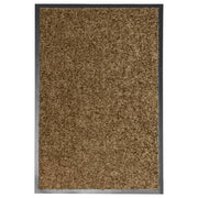 Washable doormat 40x60 cm brown