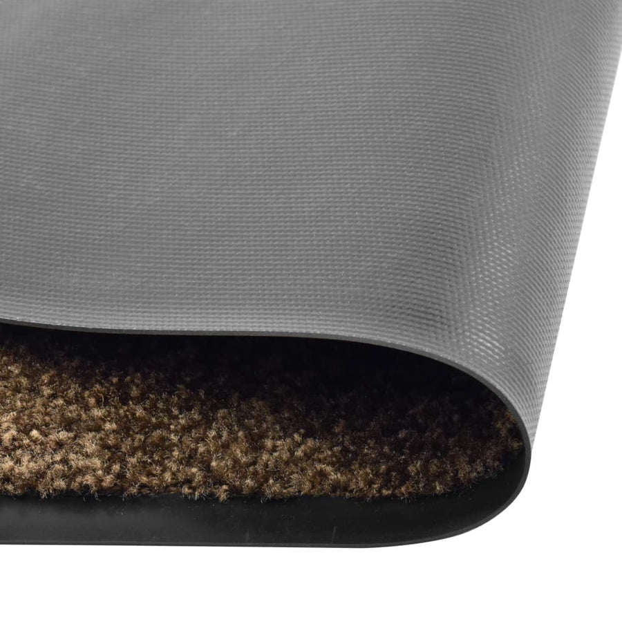 Deurmat Wasbaar 60 x 90 cm Bruin