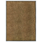 Deurmat wasbaar 90x120 cm bruin polyamide