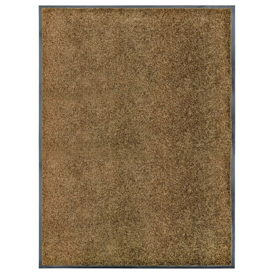 Deurmat wasbaar 90x120 cm bruin 90 x 120 cm Bruin