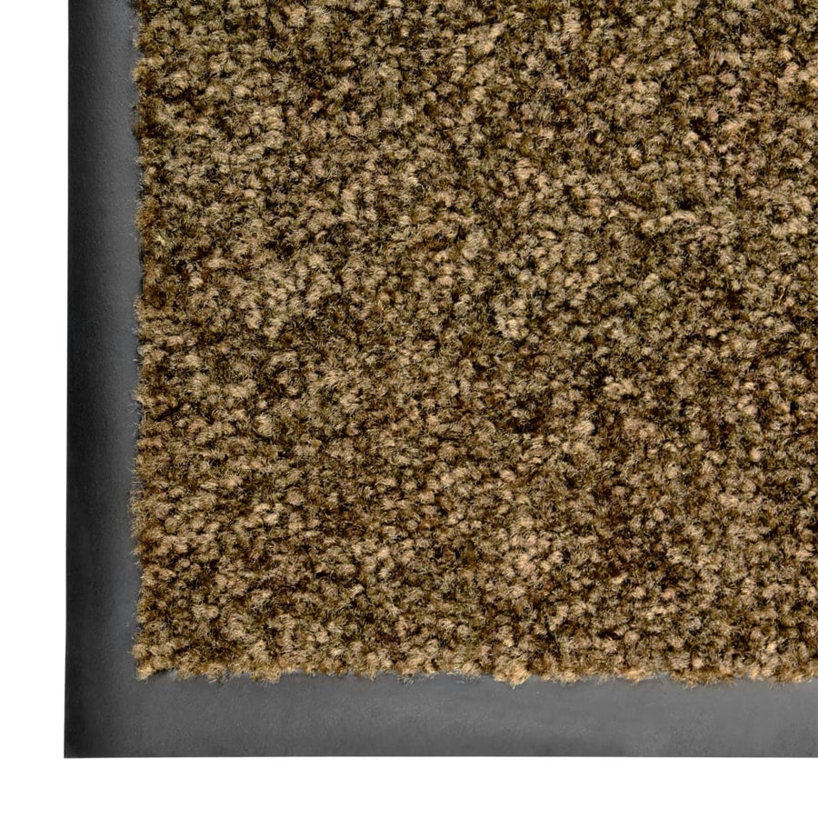 Deurmat wasbaar 90x150 cm bruin 90 x 150 cm Bruin
