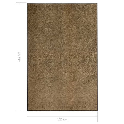 Deurmat Wasbaar 120 x 180 cm Bruin