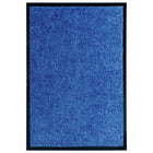 Washable doormat 40x60 cm blue