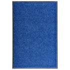 Washable doormat 60x90 cm blue