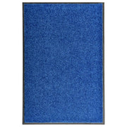 Washable doormat 60x90 cm blue
