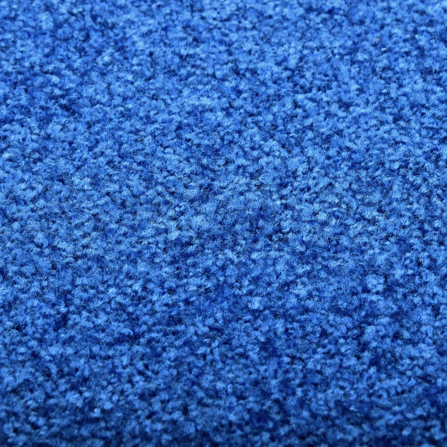 Deurmat wasbaar 60x90 cm blauw 60 x 90 cm Blauw