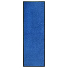 Washable doormat 60x180 cm blue