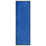 Washable doormat 60x180 cm blue