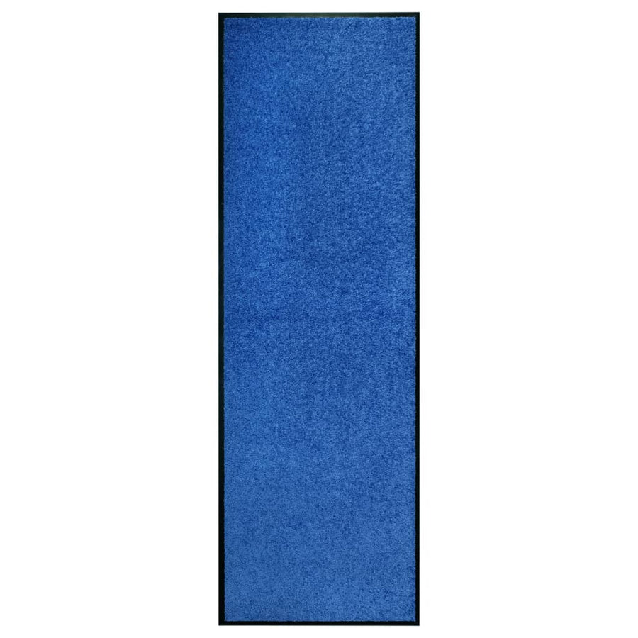Deurmat wasbaar 60x180 cm blauw 60 x 180 cm Blauw
