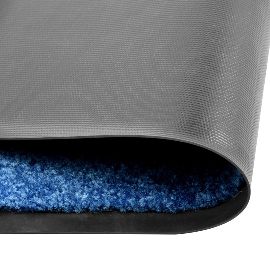 Deurmat wasbaar 60x180 cm blauw 60 x 180 cm Blauw