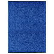 Washable doormat 90x120 cm blue
