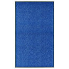 Washable doormat 90x150 cm blue