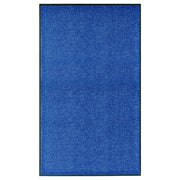Washable doormat 90x150 cm blue