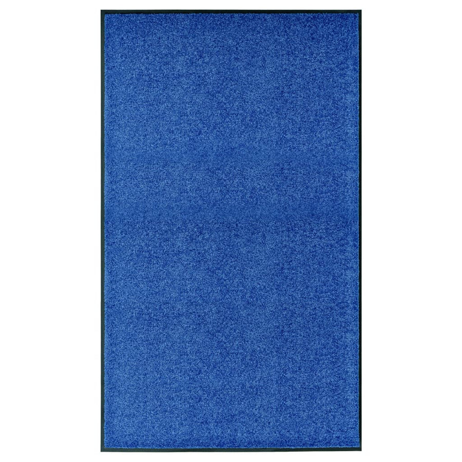 Deurmat wasbaar 90x150 cm blauw 90 x 150 cm Blauw