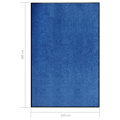 Deurmat Wasbaar 120 x 180 cm Blauw